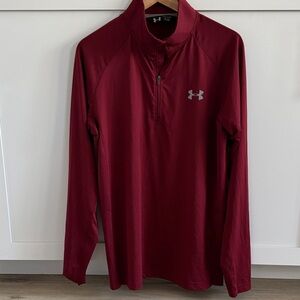 Under Armour Maroon Half-Zip Pullover